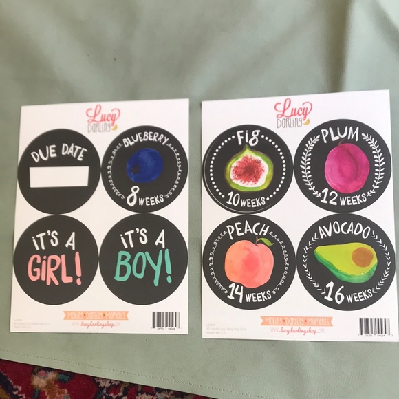 Pregnancy week by week stickers - Picture 2 of 4